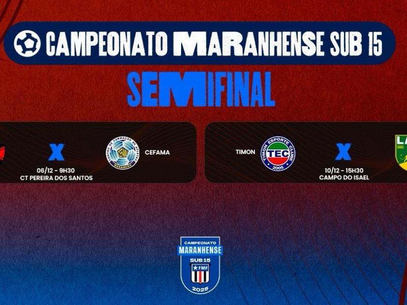 Semifinais do Campeonato Maranhense Sub-15 estão definidas