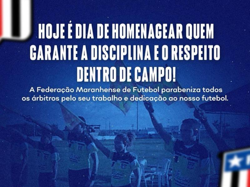 FMF homenageia árbitros e árbitras maranhenses pelo seu dia.