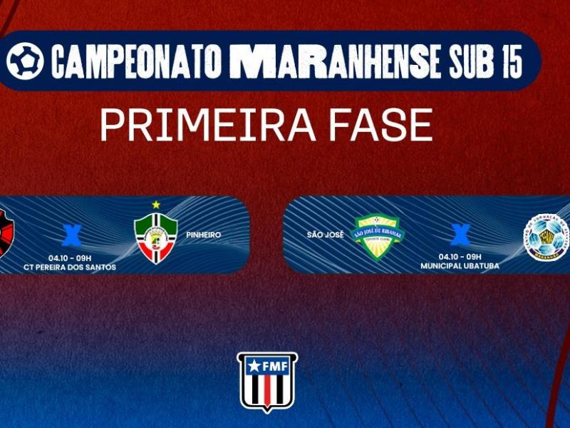 MA Sub 15: Moto Club enfrenta Pinheiro, e São José o Cafemá 