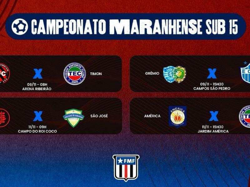 Maranhense Sub-15: confira as partidas deste fim de semana 